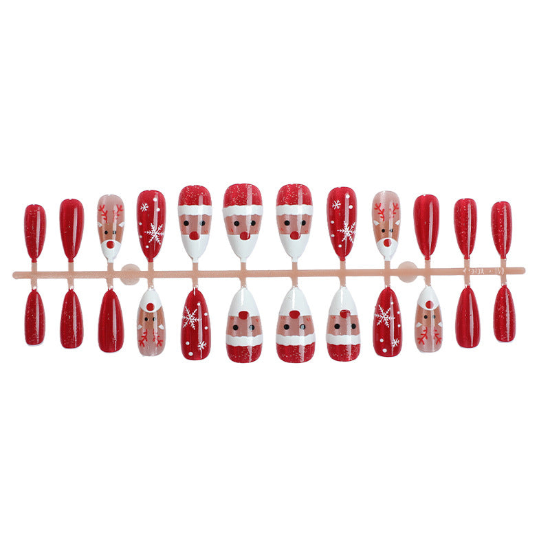 Festliche Feiertags-Themen Press-On Nagelkunst Brehn