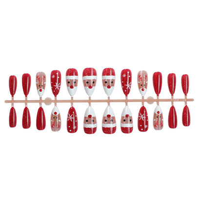 Festliche Feiertags-Themen Press-On Nagelkunst Brehn