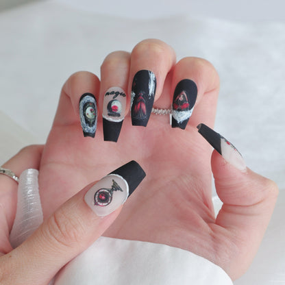Künstlerisch Thematisierte Press-On Nagelkunst Kollektion
