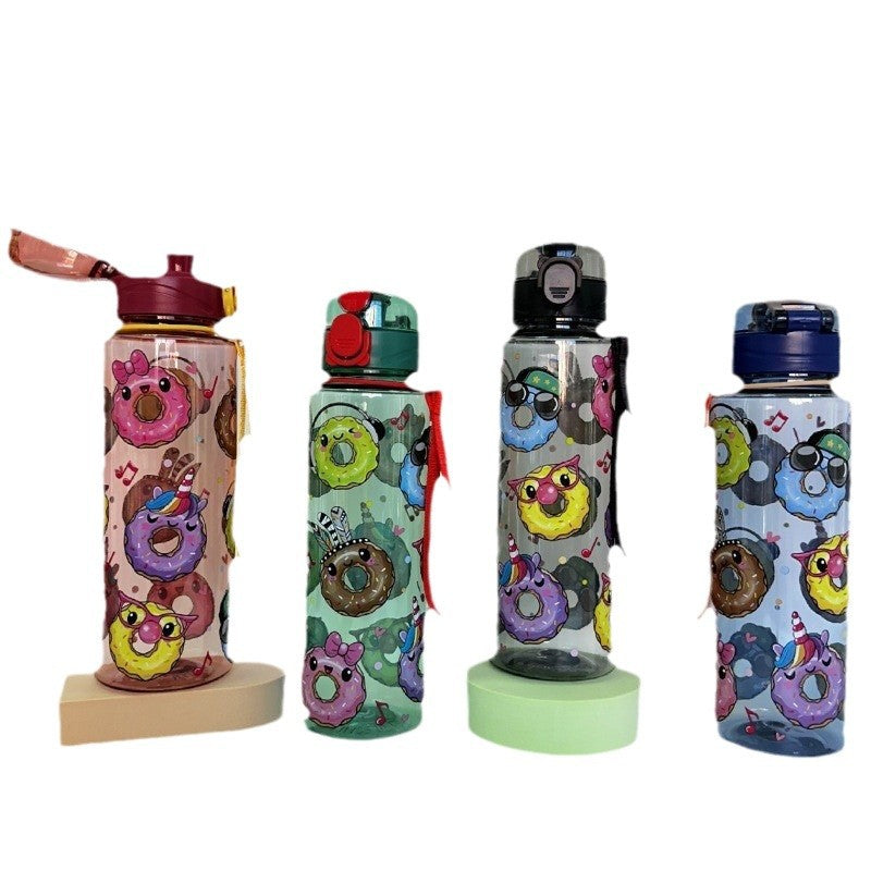 Damen lustige Trinkflasche mit Motivdruck Brehn