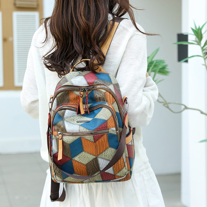 Vielseitiger multifunktionaler Leder Rucksack Brehn
