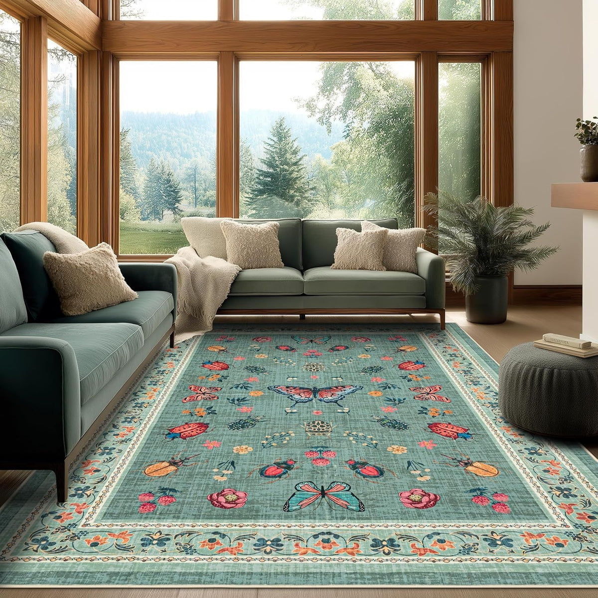 Dekorativer Floral-Design-Teppich Brehn
