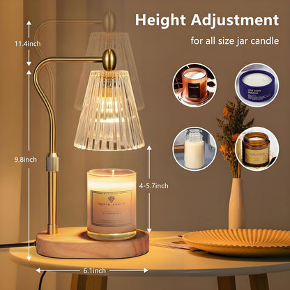 Vintage-inspirierte Glas-Tischlampe