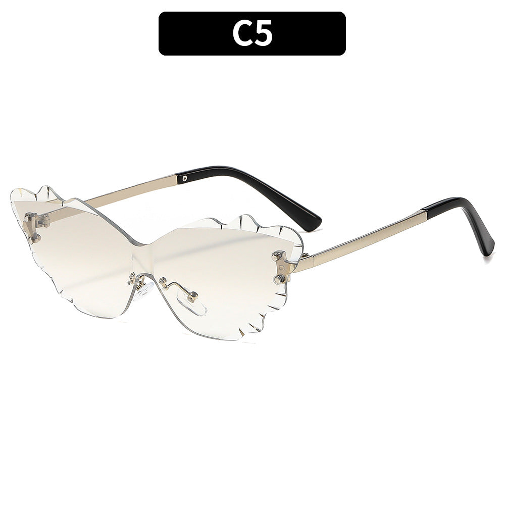 Stilvolle Katzenaugen-Sonnenbrille
