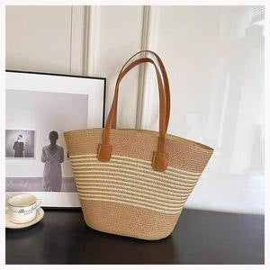 Trendige Geflochtene Strandtasche Brehn