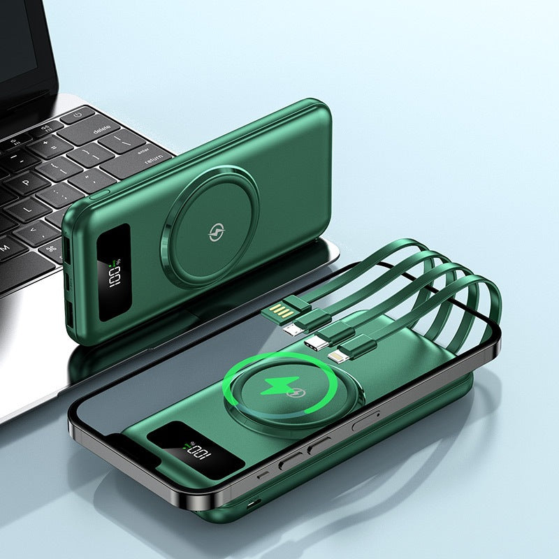 Powerbank mit kabelloser Ladefunktion von Brehn
