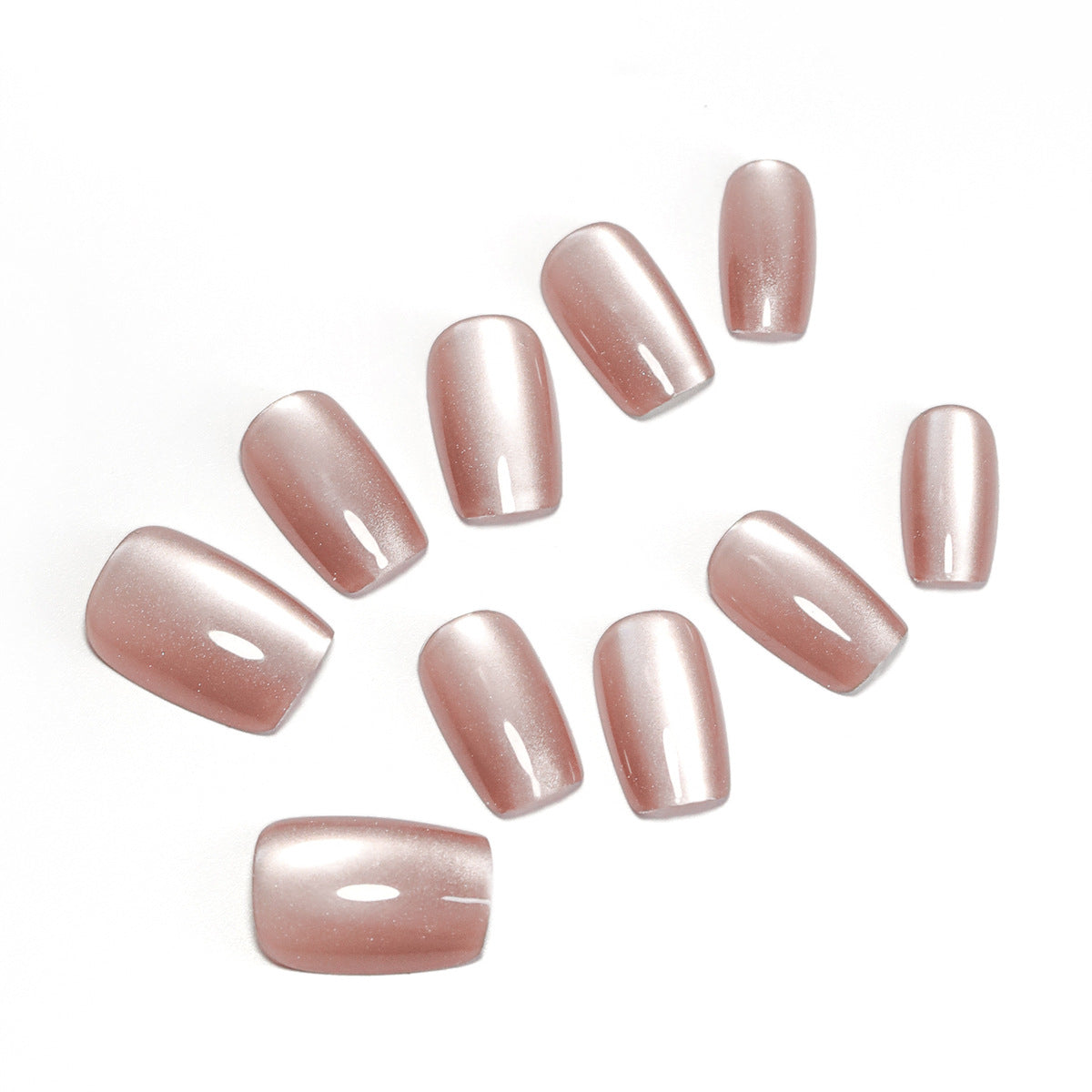 Künstliche Nagelverlängerungen mit glänzendem Finish Brehn