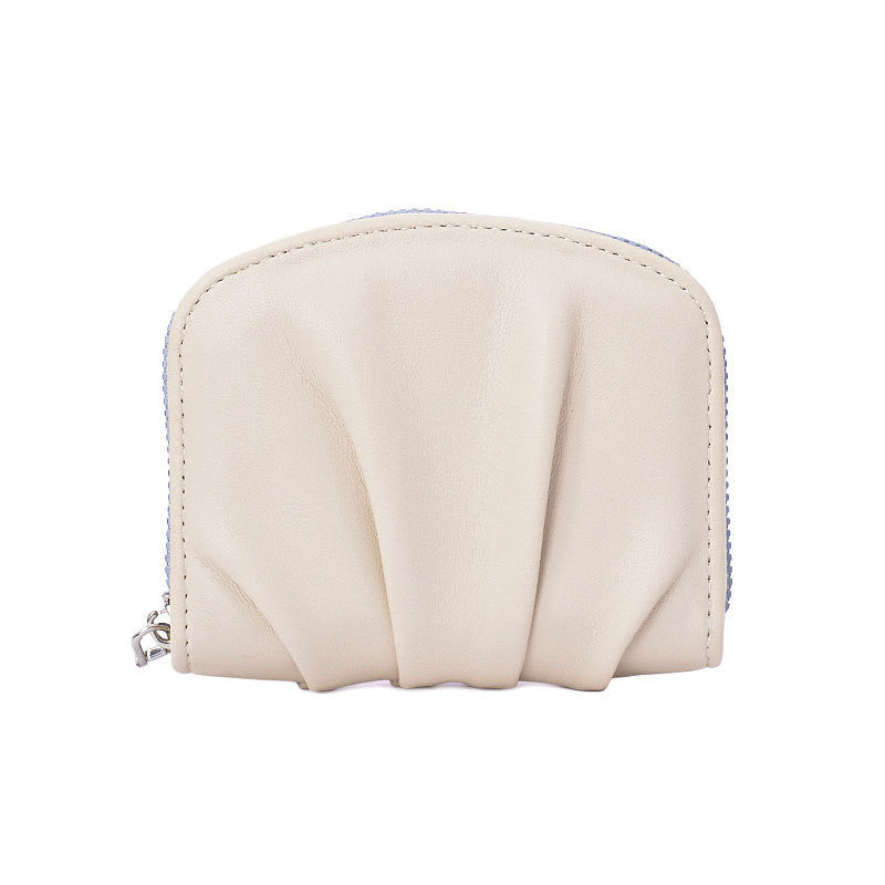 Elegante strukturierte Leder-Münztasche Brehn