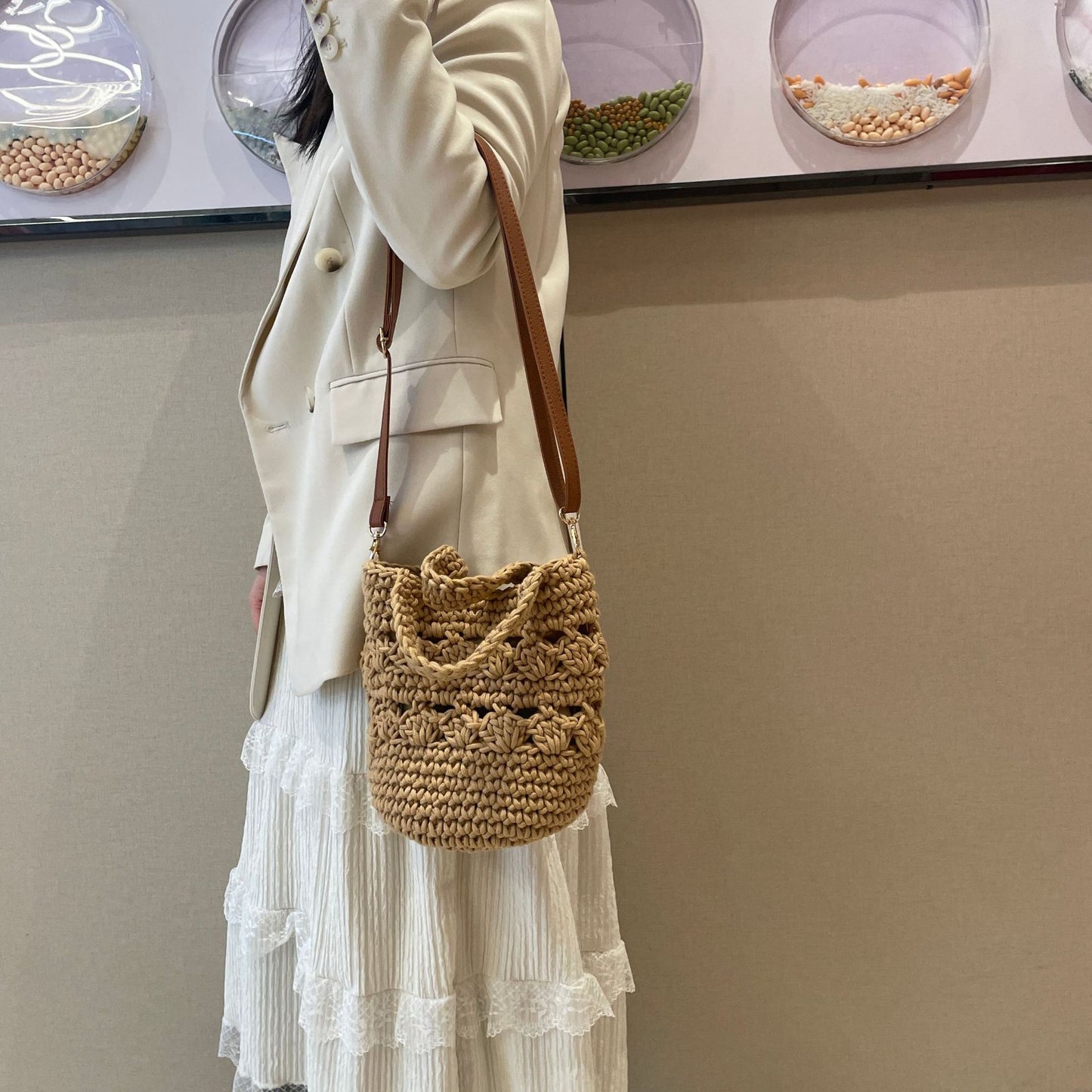 Modische Handtasche mit Stylischem Strukturmuster Brehn