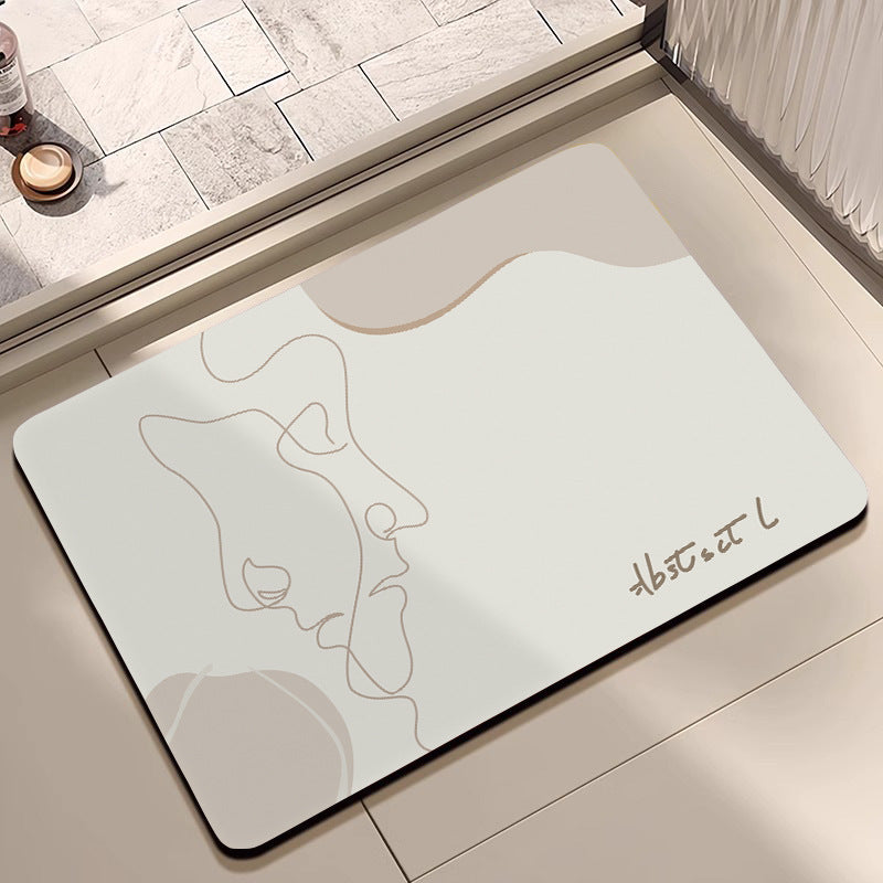 Stylish Modern Badezimmermatte Brehn