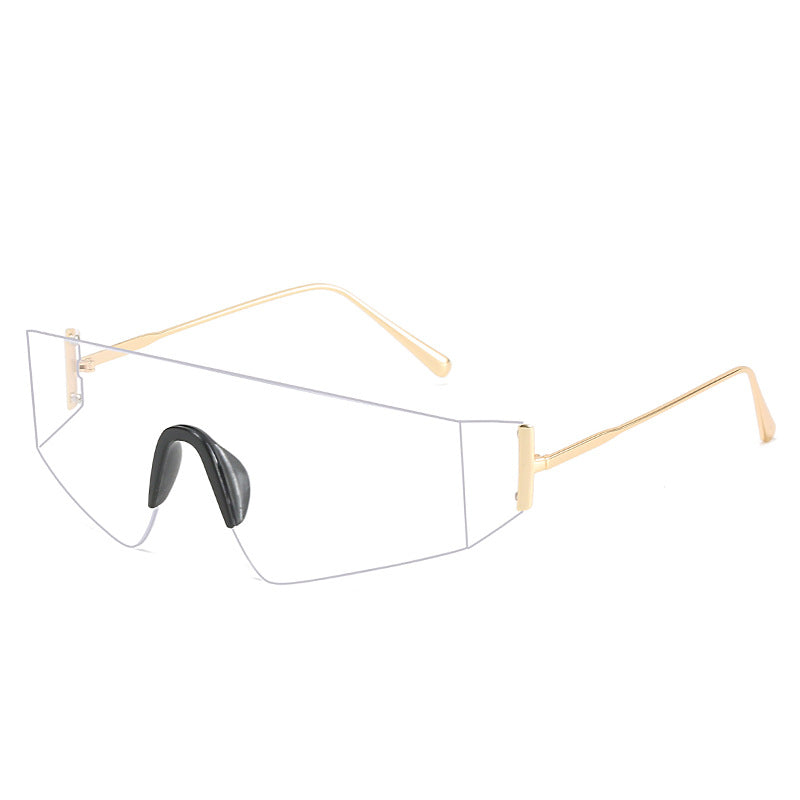 Damen futuristische Oversized-Sonnenbrille Brehn
