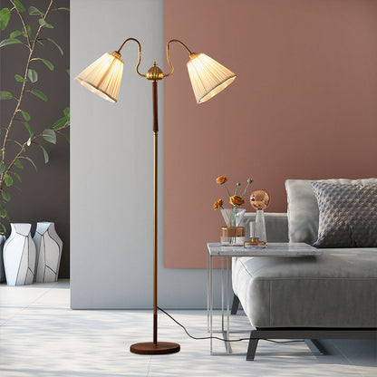 Klassische Doppelshade Stehlampe