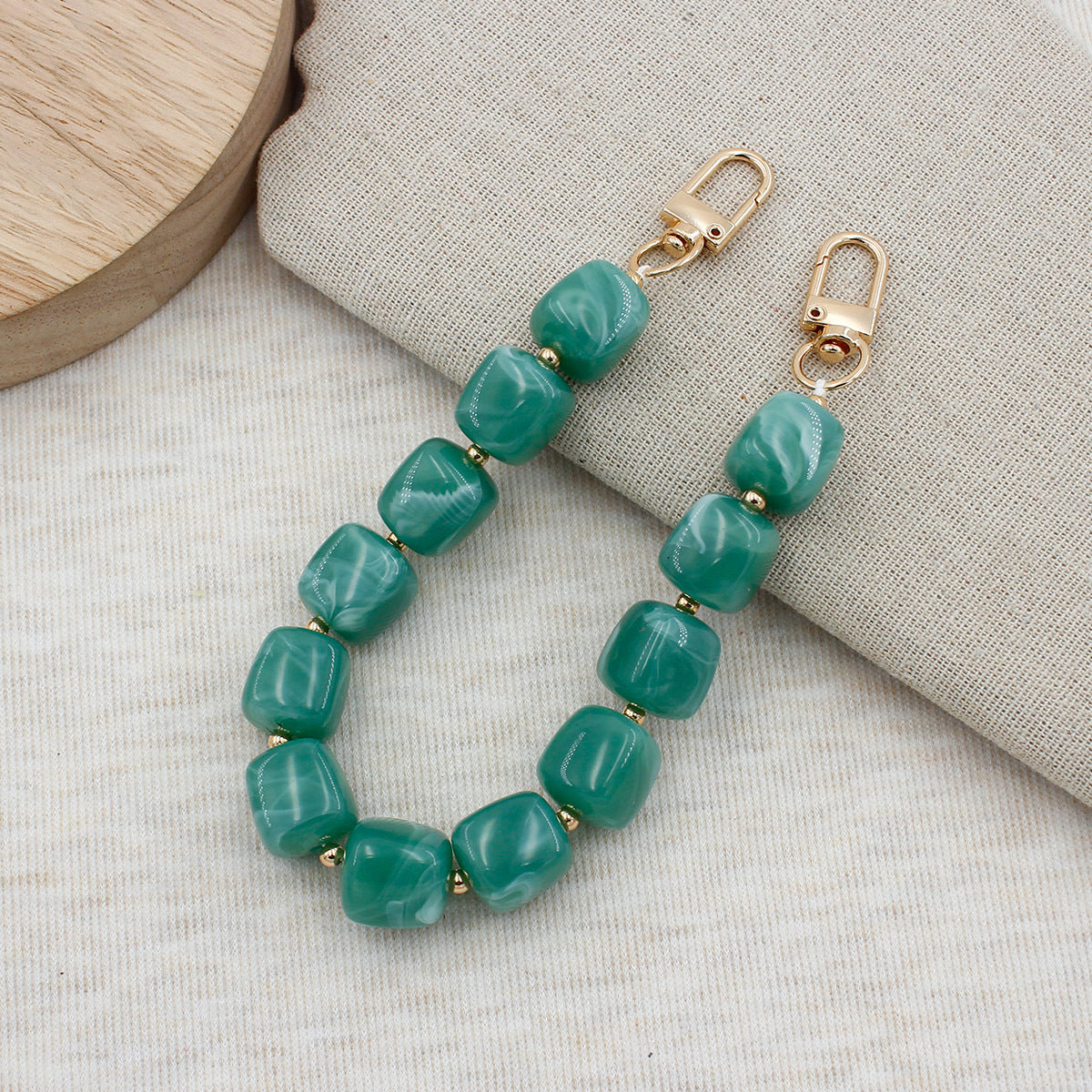 Chunky Beaded Brillen Kette Brehn