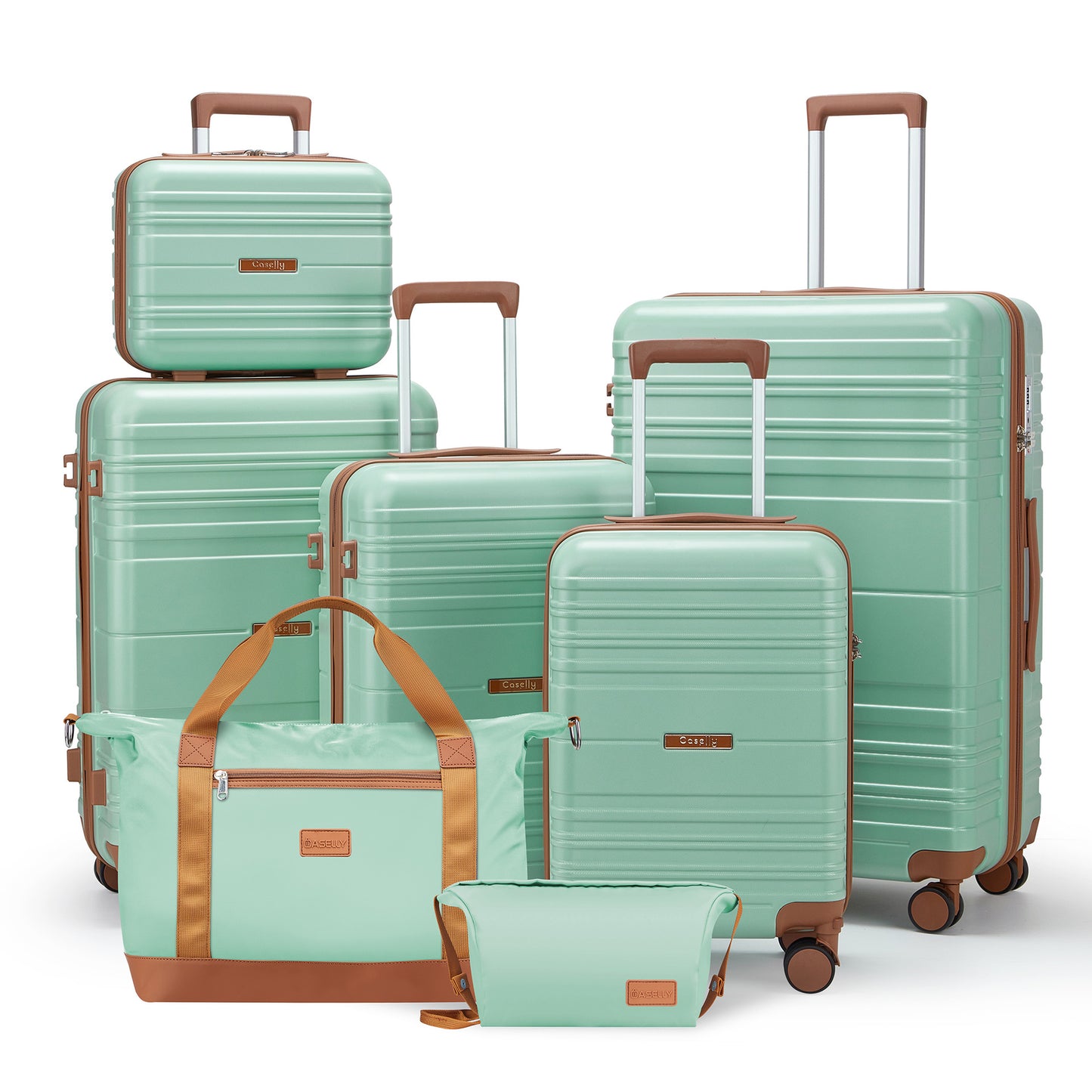 Unisex Vielseitiges Erweitertes Hartschalen-Reisegepäckset Brehn
