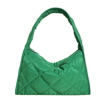 Gepolsterte Puff-Schultertasche