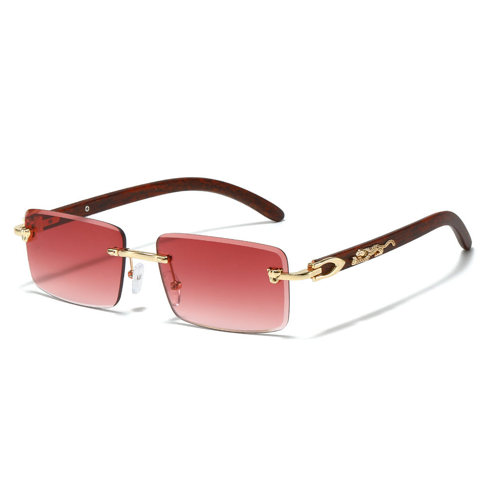 Modische Retro Rechteck-Sonnenbrille Brehn