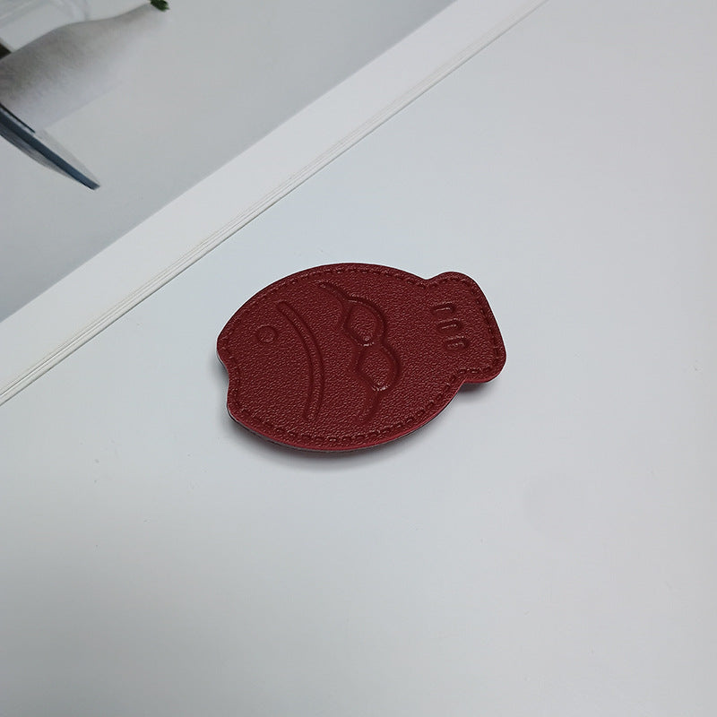 Fischförmiger Leder Handyhalter Brehn