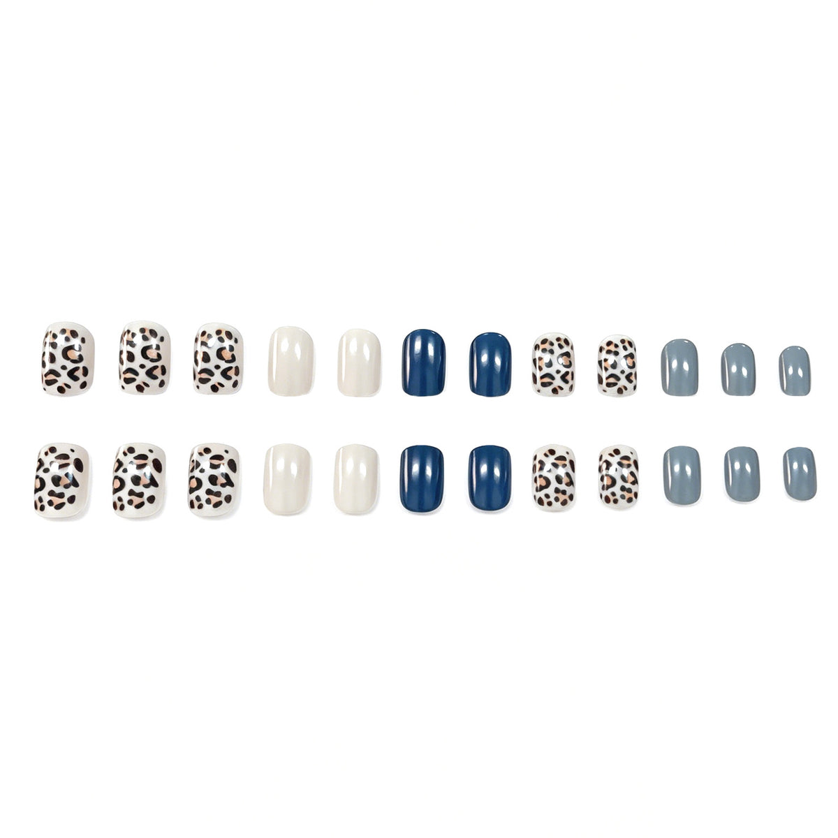 Stylische Leopard-Druck Nagelkunst-Verstärkungen Brehn