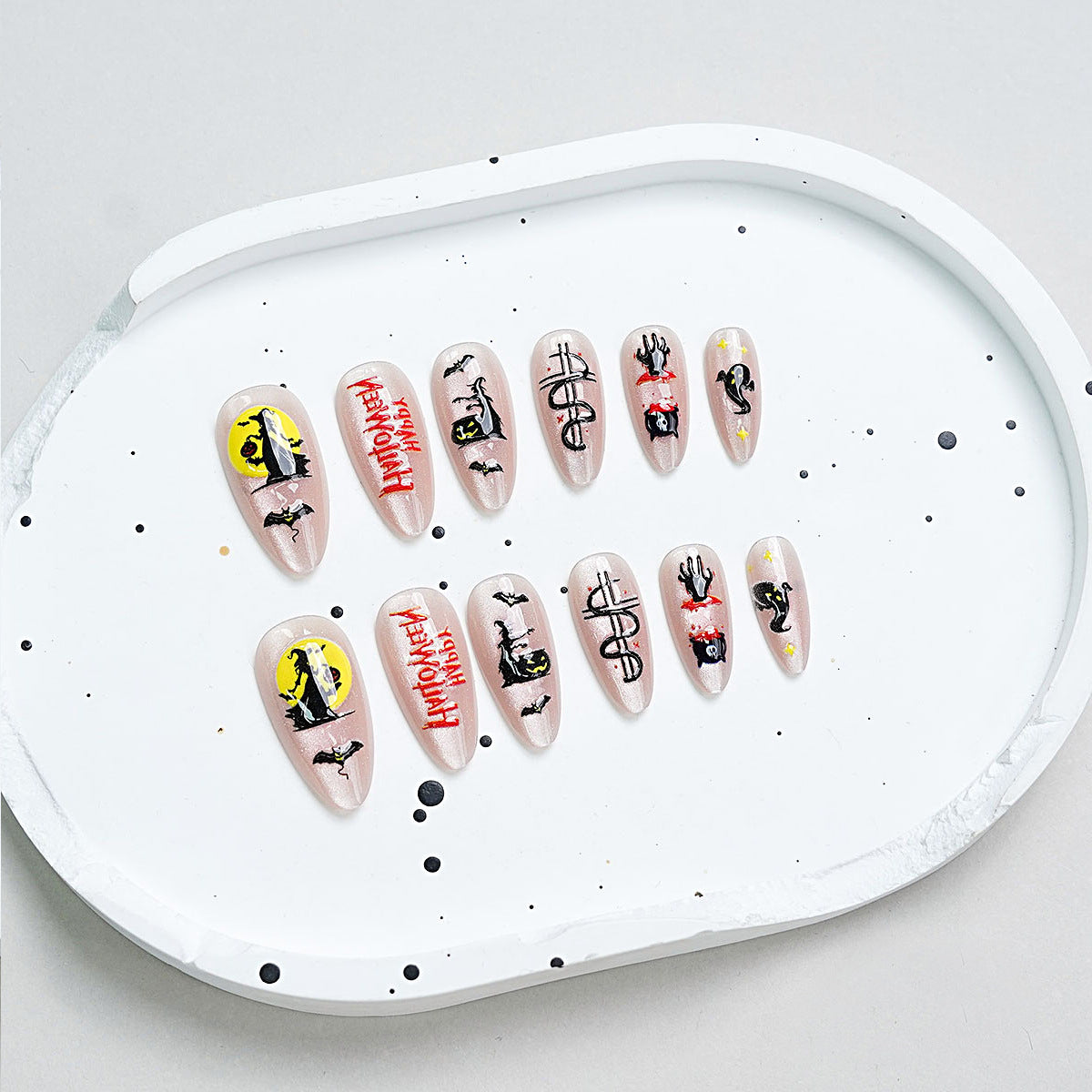 Halloween-Themen Nagelkunst Set Brehn