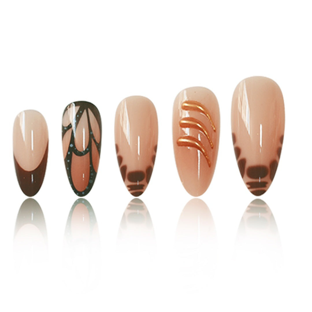 Designer Künstlerische Press-On Nagelverlängerungen Brehn