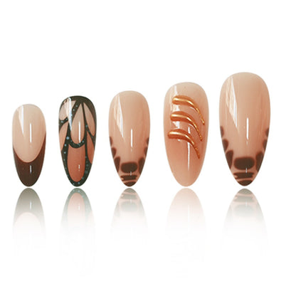 Designer Künstlerische Press-On Nagelverlängerungen Brehn