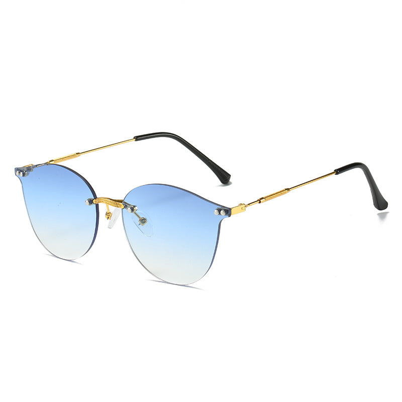 Damen modische Sonnenbrille mit innovativem Metallrahmen und flexibler Nasenauflage Brehn