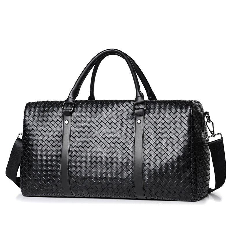 Gewebte Leder-Wochenend-Duffel-Tasche Brehn