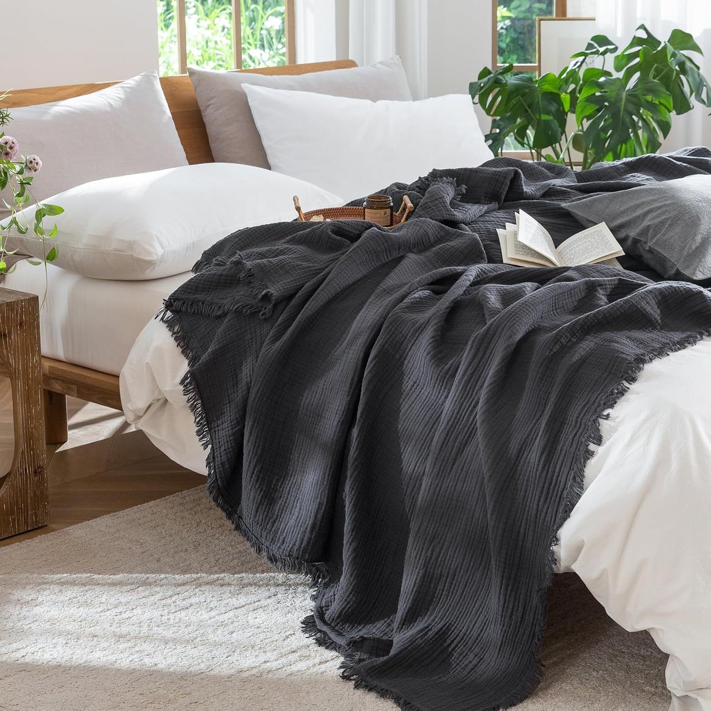 Damen Weiche und atmungsaktive Wohndecke Brehn