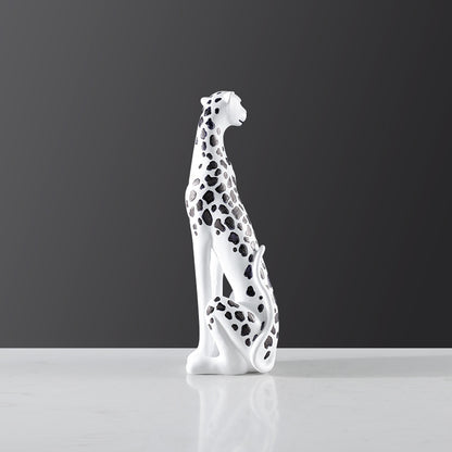 Elegante dekorative Katzen Skulptur
