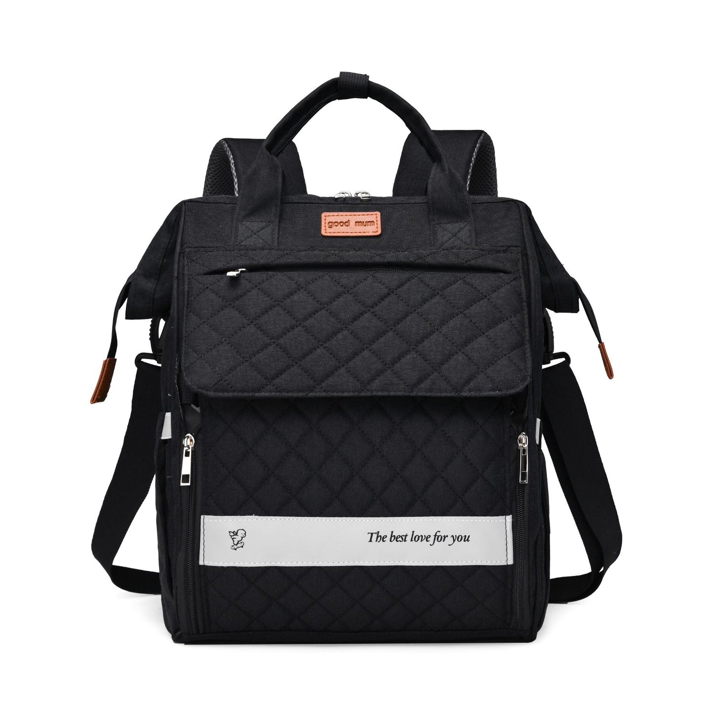 Gep quilteter Multifunktions-Rucksack Brehn