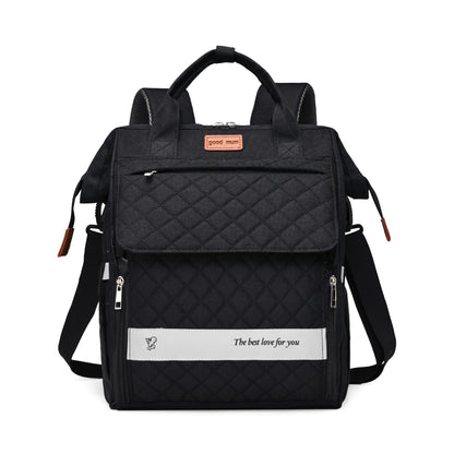 Gep quilteter Multifunktions-Rucksack Brehn