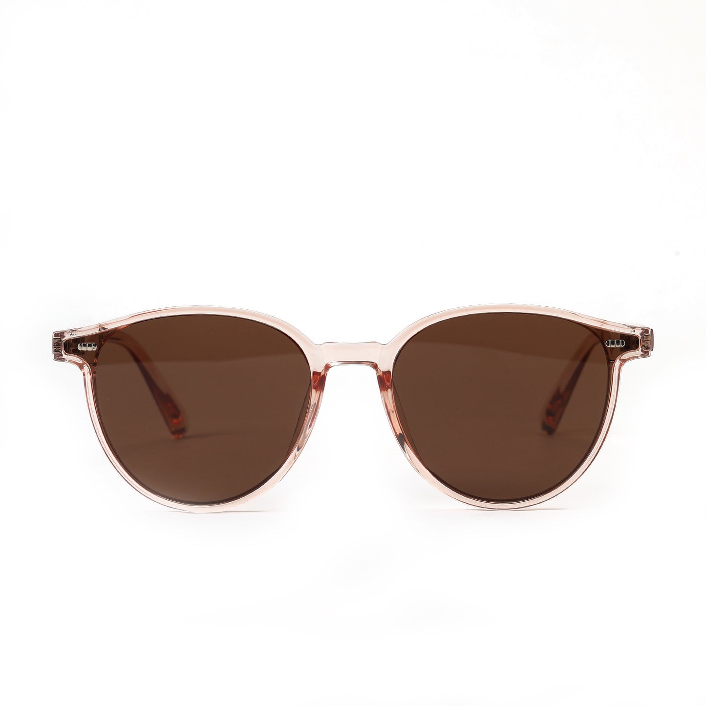 Damen stilvolle Sonnenbrille mit elegantem transparentem Rahmen Brehn