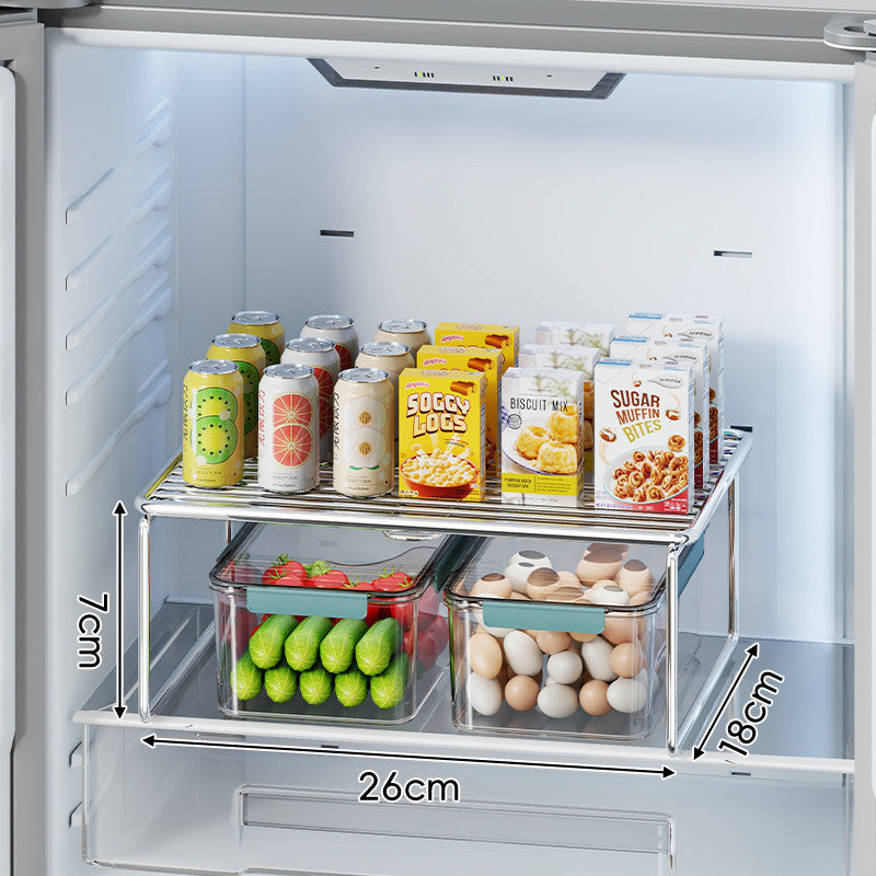 Verstellbarer erhöhter Chrom Kühlschrankregal Riser Organizer