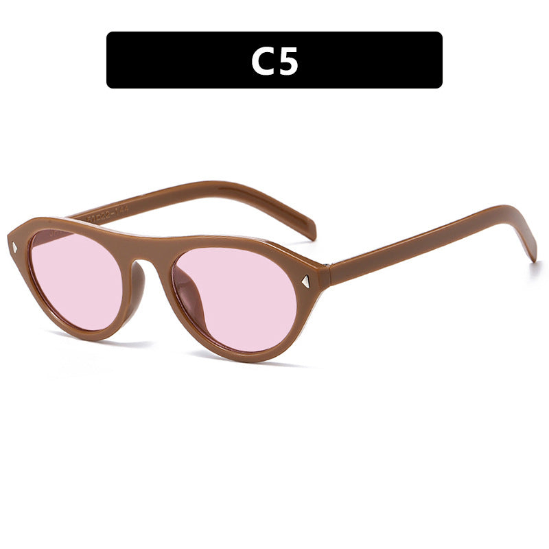 Damen modische Sonnenbrille mit geschwungenem Rahmen und schützendem UV-Filter Brehn