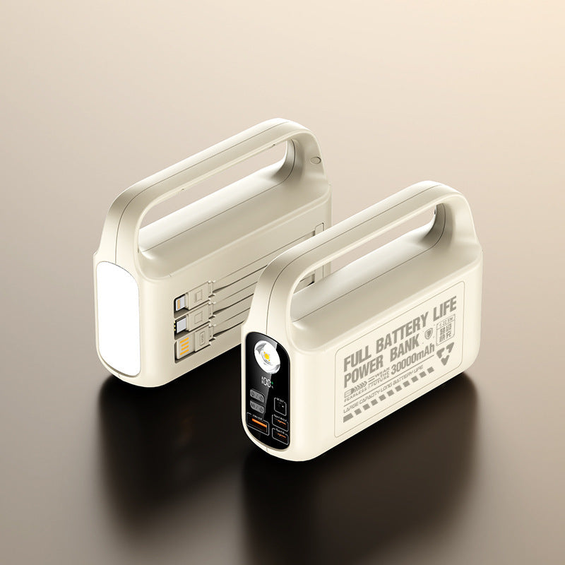 Tragbare Powerbank mit integrierter LED-Beleuchtung und hohe Kapazität Brehn