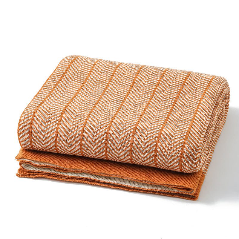 Damen Kuscheldecke mit Zickzackmuster Brehn