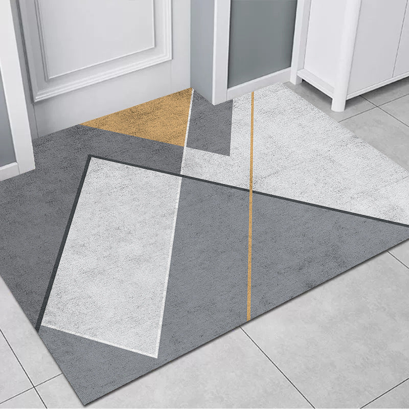 Geometrisch gemusterte Teppichmatte Brehn