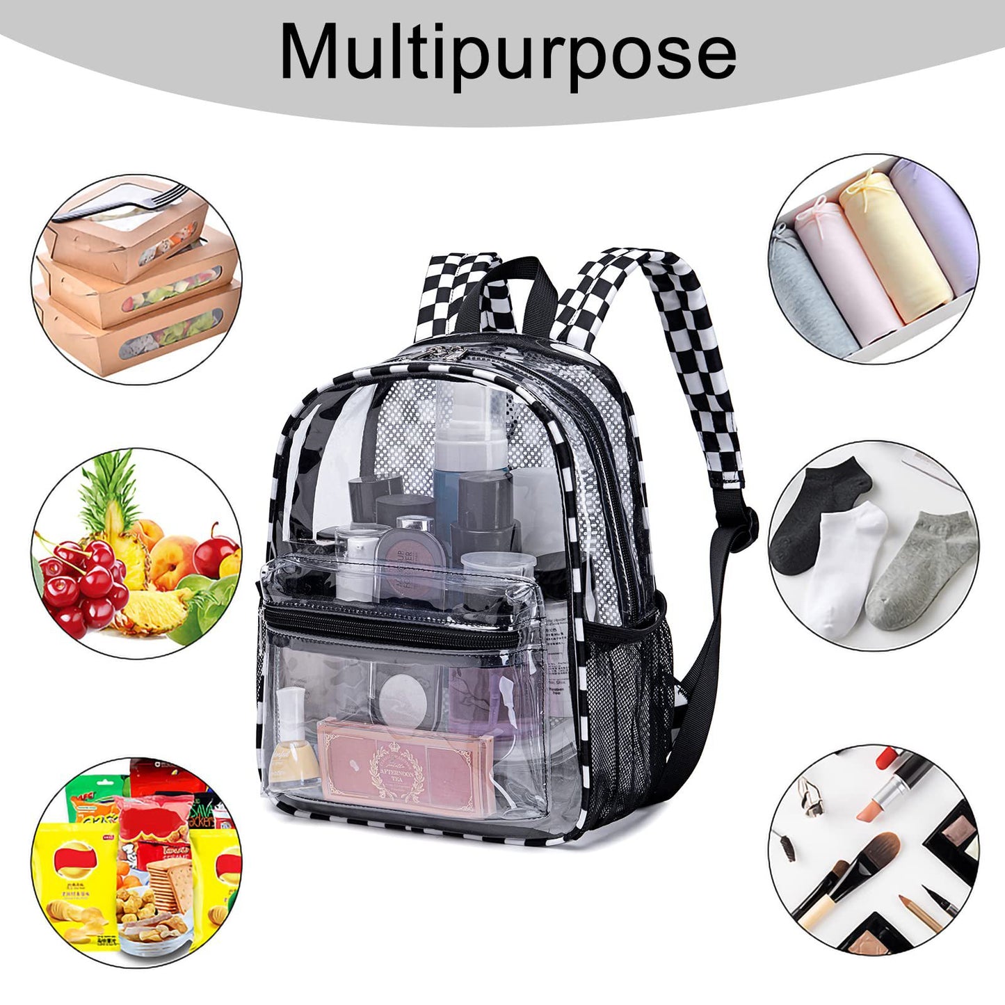 Unisex Transparente Schulrucksack Brehn