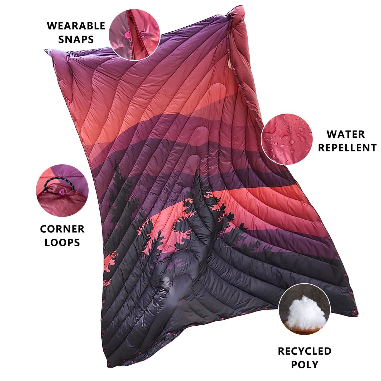 Unisex Multifunktionale Outdoor-Decke Brehn