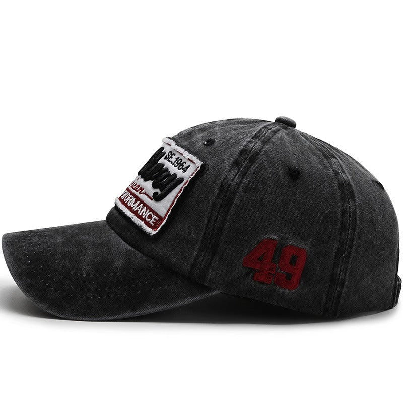 Herren Vintage-inspirierte gestickte Freizeitmütze Brehn