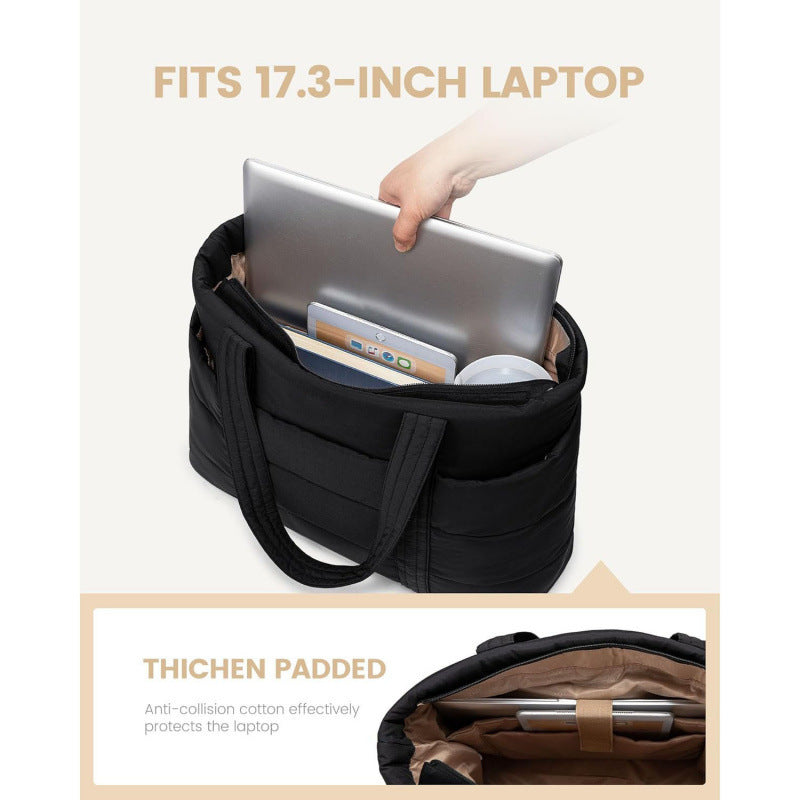 Gepolsterte Alltags-Handtasche mit Praktischen Außentaschen Brehn