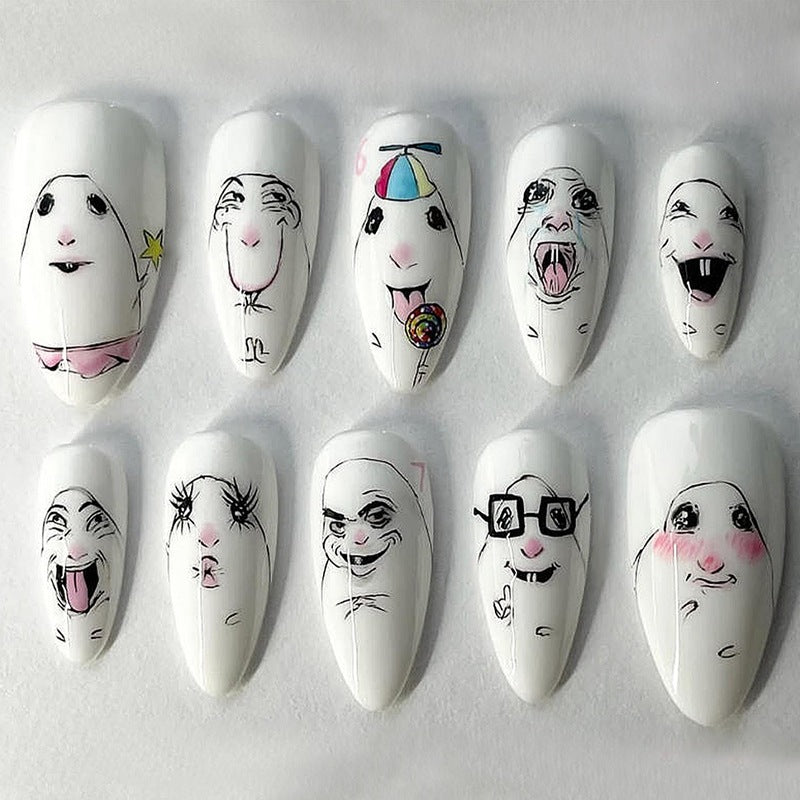 Kunstnagelset mit verspieltem Tierdesign Brehn