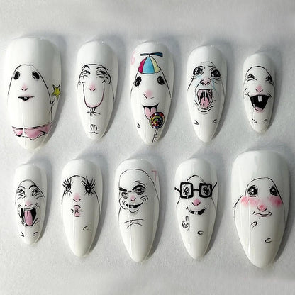 Kunstnagelset mit verspieltem Tierdesign Brehn