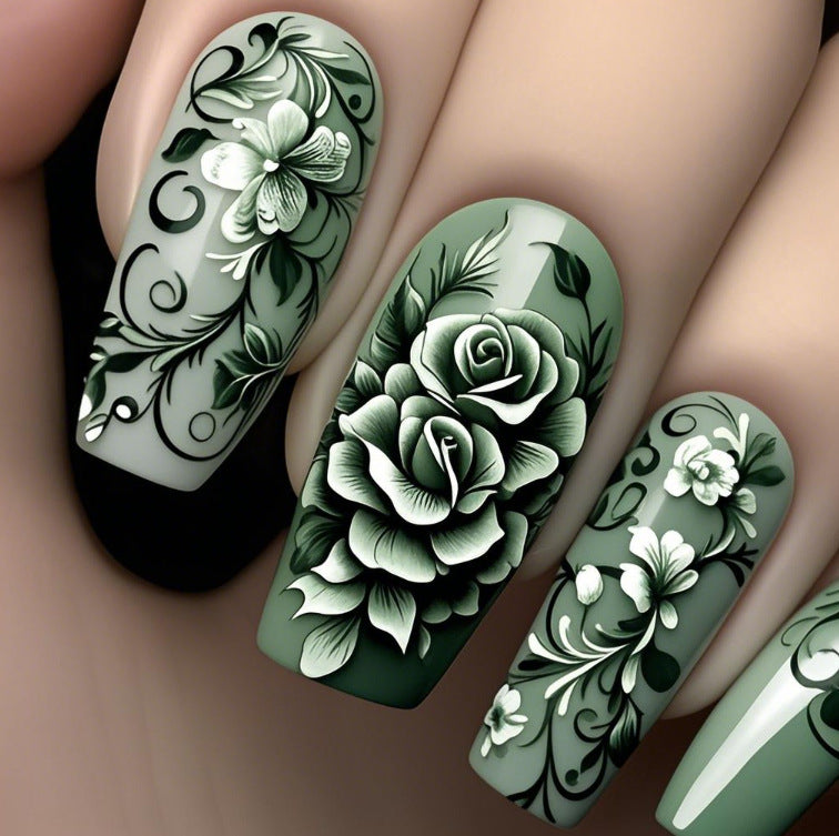 Blumenschnitt Nagelkunst Brehn