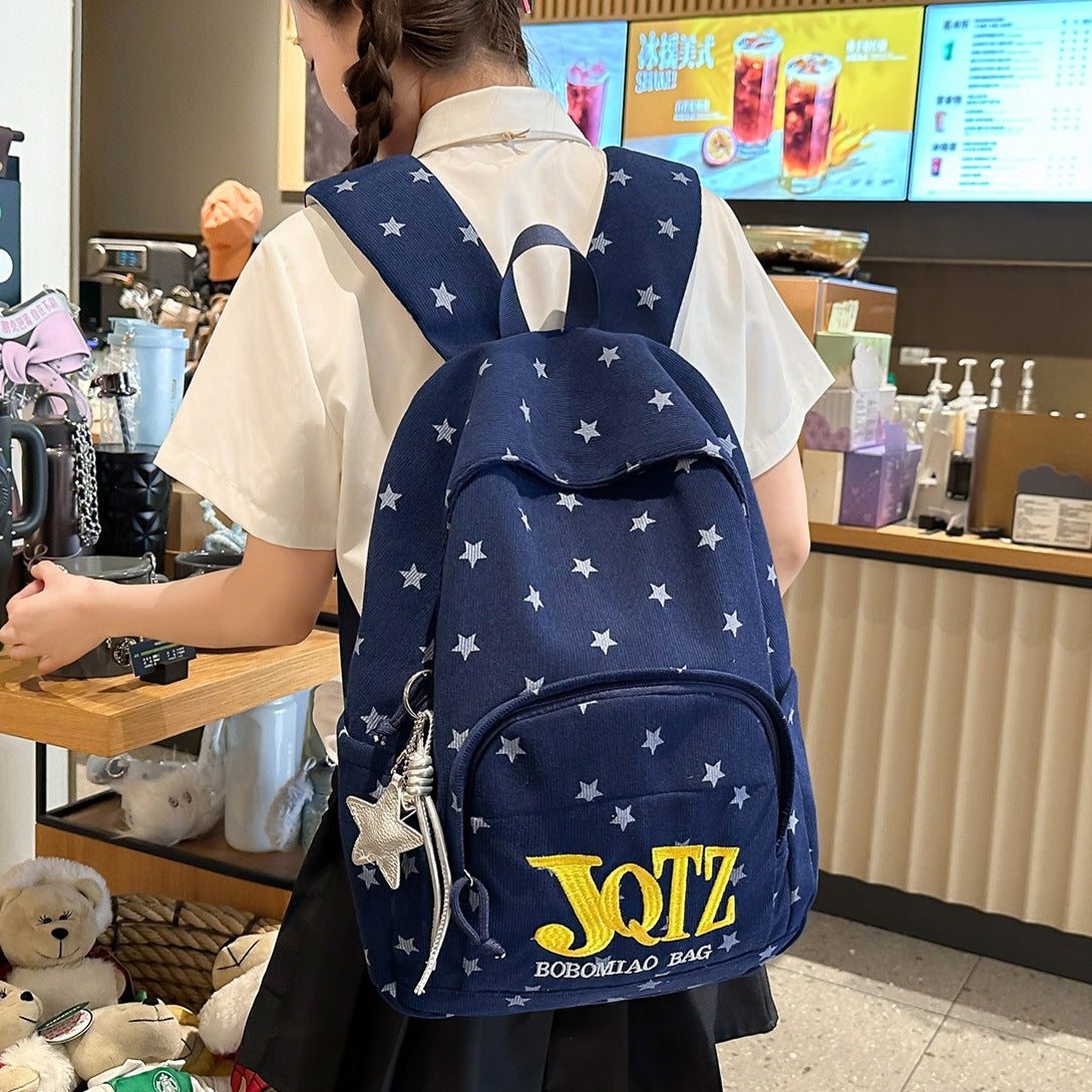 Stylische Sternenbedruckte Rucksack Brehn
