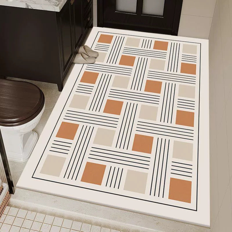 Modernes Badezimmer-Teppich