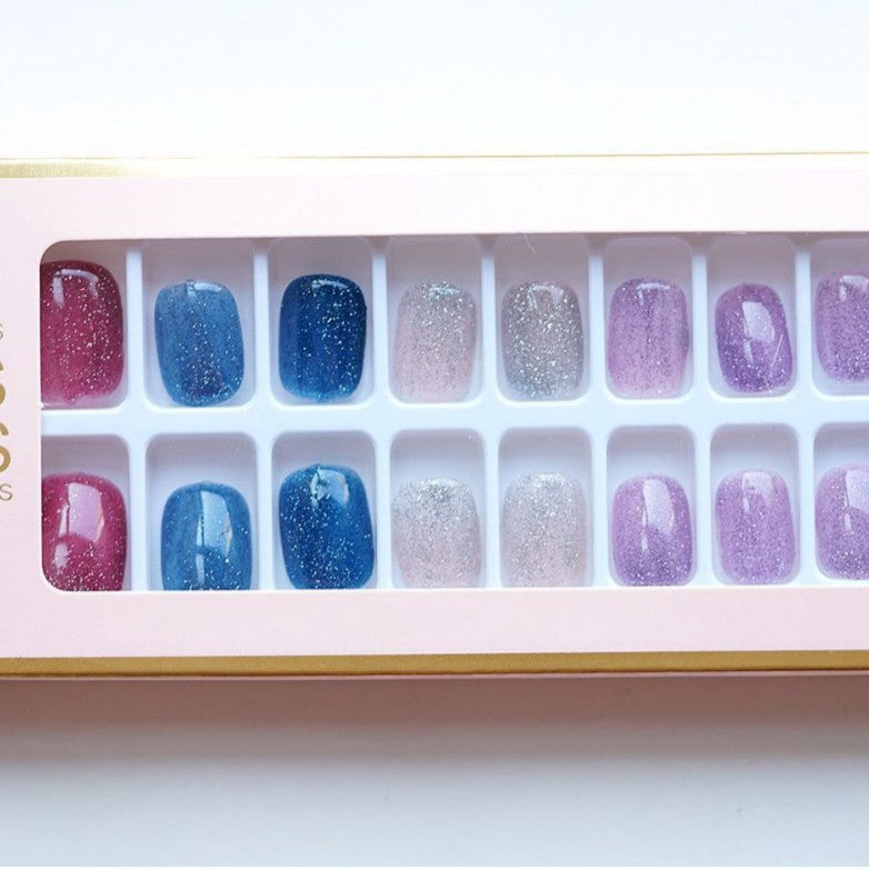 Glitzernde Press-On Nagel Kollektion Brehn