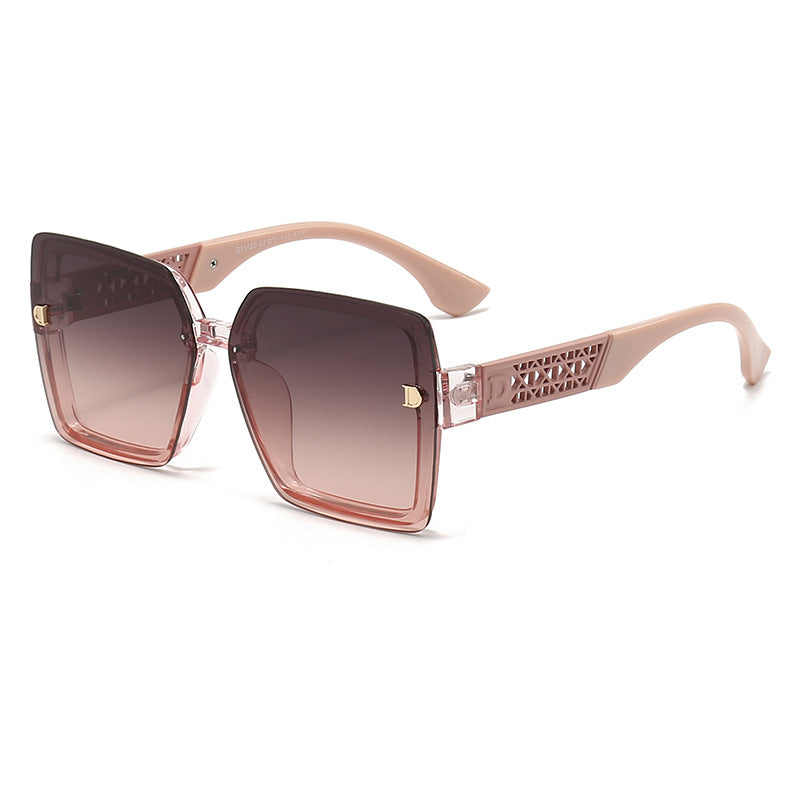 Damen modische quadratische Sonnenbrille mit robustem Rahmen und UV-Schutz Brehn