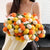 Kuscheliger Blumen-Strickschal Brehn