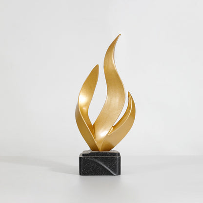 Moderne flammenförmige dekorative Skulptur